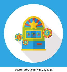 Slot Machine flat icon