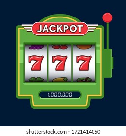 Slot machine game green. Win 777 jackpot. Jackpot triple seven. Lucky seven. Casino vegas game