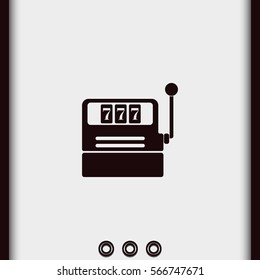 Slot machine icon.
