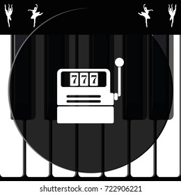 Slot machine icon.