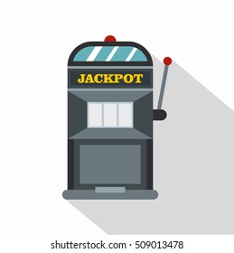 Slot machine icon. Flat illustration of vector icon for web isolated on white background