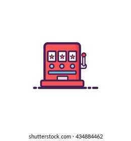 Slot Machine Icon Illustration