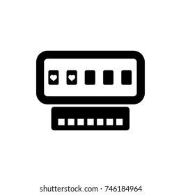 Slot machine icon illustration isolated vector sign symbol