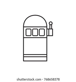 slot machine icon illustration isolated vector sign symbol