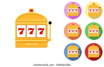 Slot machine icon set