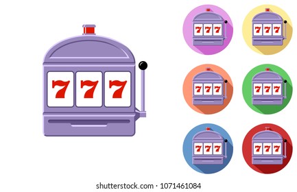 Slot machine icon set