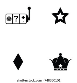slot machine icon set