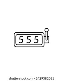 Spielautomatensymbol, Symbol für beste Vektorlinie.