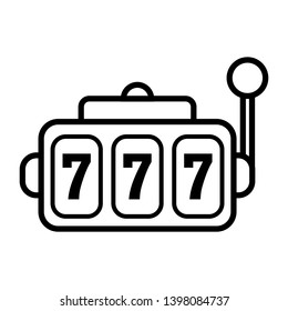 slot machine icon vector design template