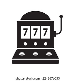 Slot machine icon vector design templates