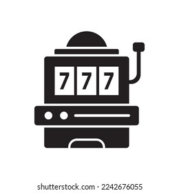 Slot machine icon vector design templates
