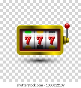 Slot machine, icon. Vector illustration