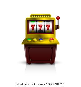 Slot machine, icon. Vector illustration