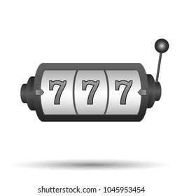Slot machine, icon. Vector illustration