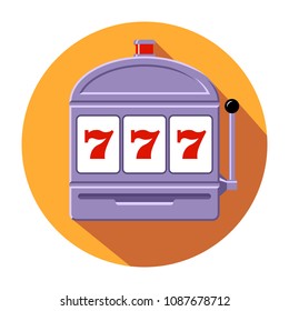 Slot machine icon vector illustration