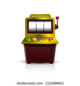 Slot machine, icon. Vector illustration
