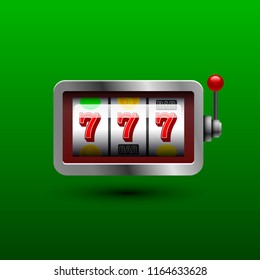 Slot machine, icon. Vector illustration