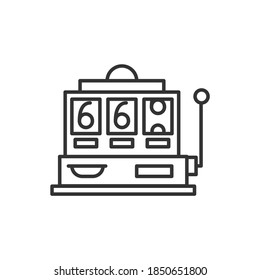 ilustración de icono de máquina de ranura