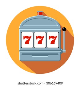 Slot machine icon vector illustration