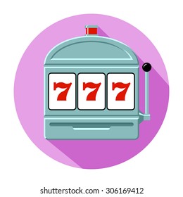 Slot machine icon vector illustration