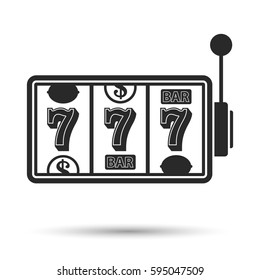 Slot machine, icon. Vector illustration