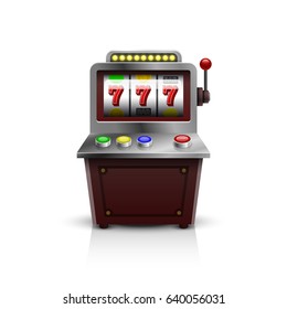 Slot machine, icon. Vector illustration