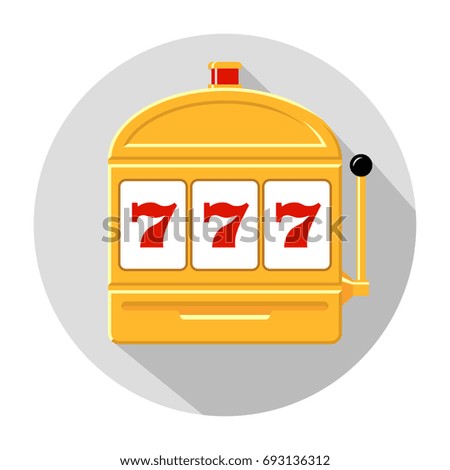Slot machine icon vector illustration