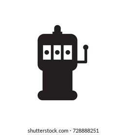 slot machine icon vector isolated on white background