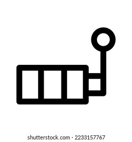Slot Machine Icon Vector Symbol Design Illustration