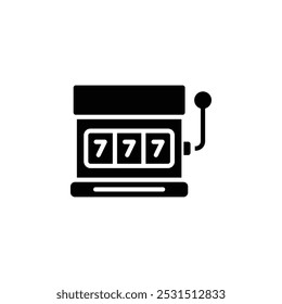 slot machine icon web design in vector