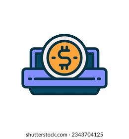 icono de máquina tragamonedas para tu sitio web, móvil, presentación y diseño de logotipo.