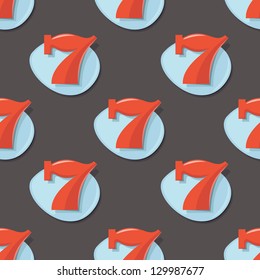 Slot Machine Icons Pattern - Black Version | Rainbow Collection