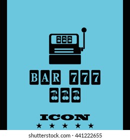 Slot Machine Illustration.