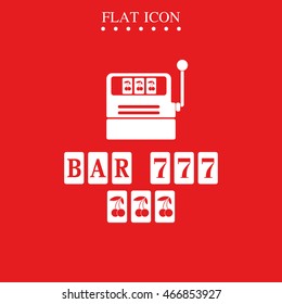 Slot Machine Illustration.