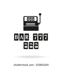 Slot Machine Illustration.