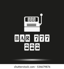Slot Machine Illustration.
