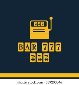 Slot Machine Illustration.
