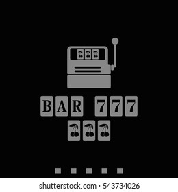 Slot Machine Illustration.