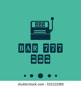 Slot Machine Illustration.
