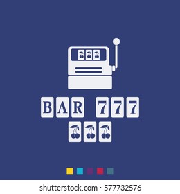 Slot Machine Illustration.