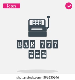 Slot Machine Illustration.