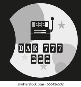 Slot Machine Illustration.