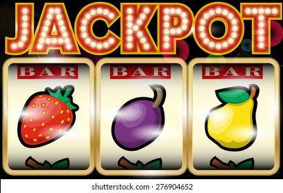 Slot Machine Illustration Jackpot