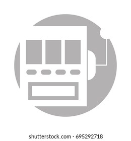 slot machine isolated icon