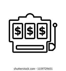 slot machine - jackpot - casino icon vector