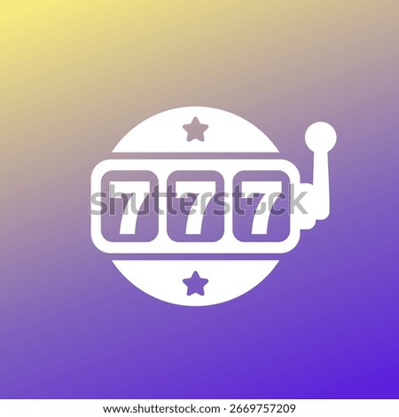 slot machine and jackpot icon
