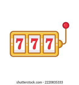 slot machine - jackpot icon vector design template in white background