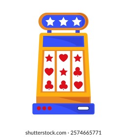 slot machine with jackpot isolated icon