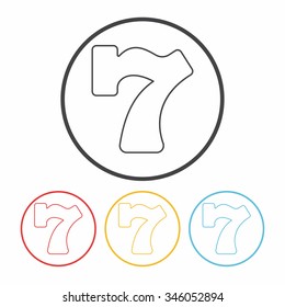 Slot Machine line icon