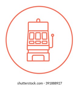 Slot machine line icon.